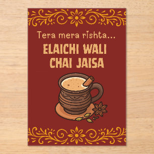 Desi Indian Pakistani Wedding Mehndi Food Sign Acryleinladungen
