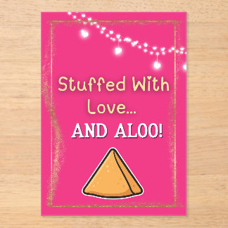 Desi Indian Pakistani Wedding Mehndi Food Sign Acryleinladungen