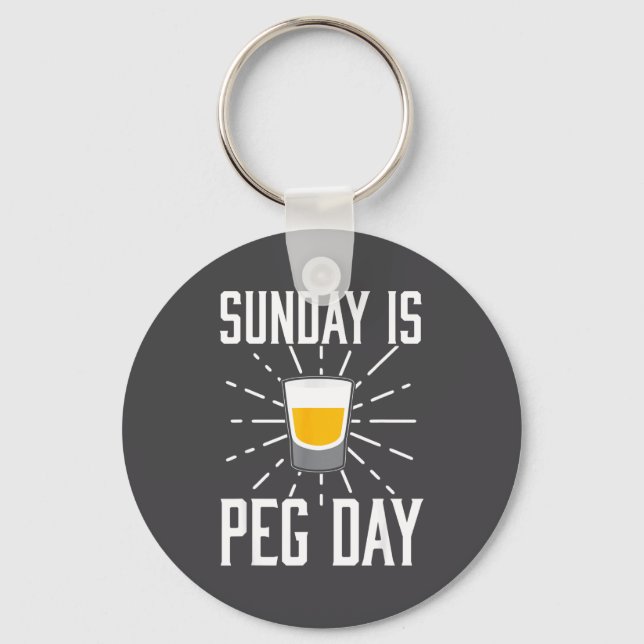 Desi Punjabi Funny Peg Day Sikh Quote Gift  Schlüsselanhänger (Vorderseite)