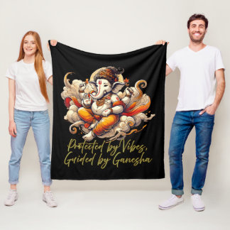 Desi Spiritual Vibes, Meditation Energy Fleecedecke