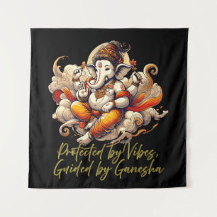 Desi spirituelle Vibes, Meditationsenergie Wandteppich