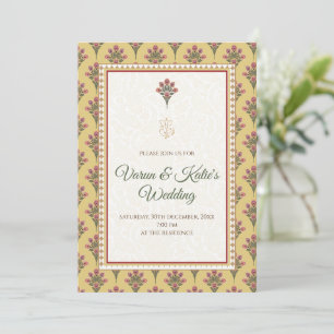 Desi Wedding Card Digital Indian Wedding laden Einladung