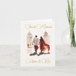 Desi Wedding Congratulation Card Karte