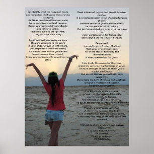 Desiderata 18 by 24 poster