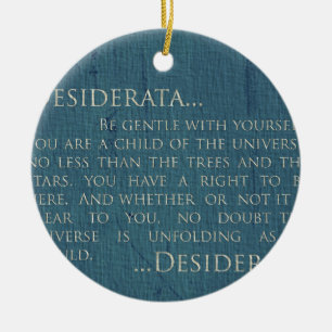 Desiderata auf Leinwand Keramik Ornament