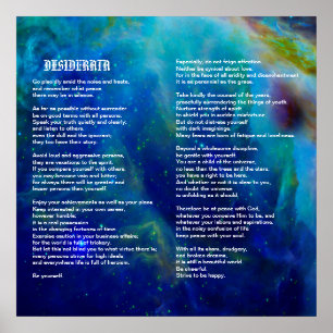 Desiderata auf Orions-Nebelfleck Poster