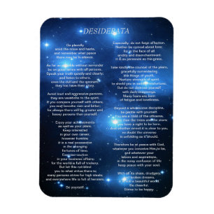 Desiderata auf Pleiades Galaxie Magnet