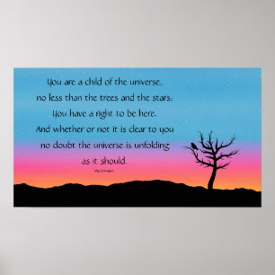 Desiderata-Auswahl Poster