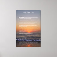 DESIDERATA Beach Golden Sunrise Foto Print