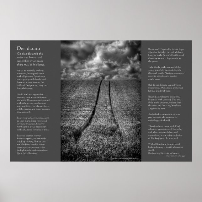 Desiderata - Been and Gone, Fine Art Poster (Vorne)