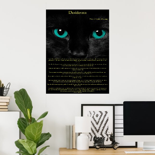 Desiderata Cat Eyes Posters Poster (Heimbüro)