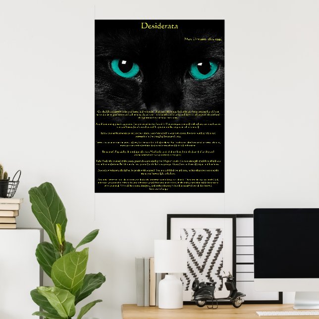 Desiderata Cat Eyes Posters Poster (Heimbüro)
