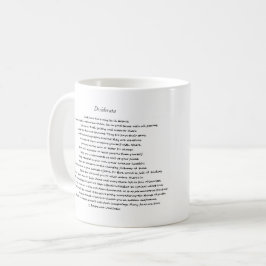 DESIDERATA CUSTOM-TASSE KAFFEETASSE