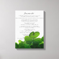 Desiderata "Desired Things on Green Clovers"
