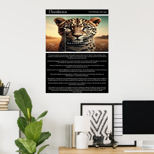 Desiderata: Die Weisheit des Leoparden Poster