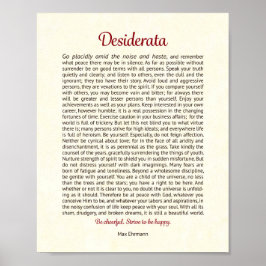 Desiderata-Druck | Desiderata-Kunst Poster