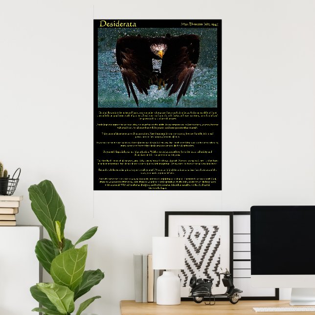 Desiderata Eagle over Water Posters Poster (Heimbüro)