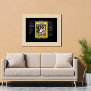 Desiderata Ermine Vintage Kunst Poster