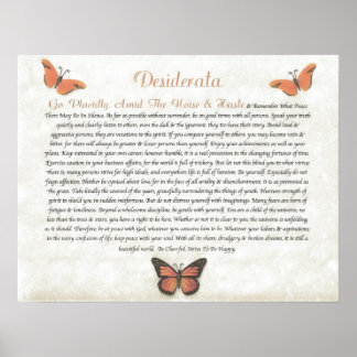 DESIDERATA fröhliche Daisies Poster