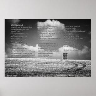 Desiderata Gedicht auf Hystack und Tracks Poster