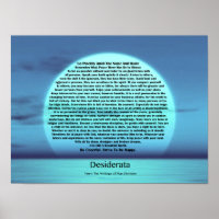 Desiderata Gedicht von Max Ehrmann Blue Moon Sunse