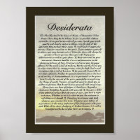 DESIDERATA Gedicht von Max Ehrmann
