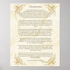 Desiderata Gedicht von Max Ehrmann Poster