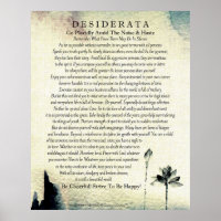 Desiderata Gedicht von Max Ehrmann Watercolor Lotu
