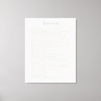 Desiderata Golden Abalone ArtbrushUI Typografie Leinwanddruck