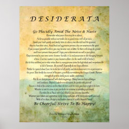 Desiderata (Grünwald) Abstrakte Wasserfarbe Poster