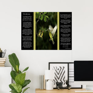 Desiderata Hummingbird Posters 2 Poster