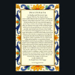 Desiderata im Art Deco Poster<br><div class="desc">Desiderata im Art Deco</div>