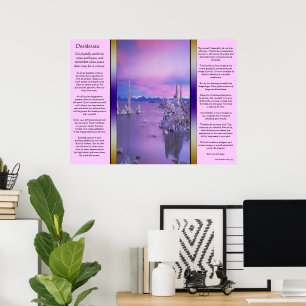 Desiderata Lila Ocean Poster