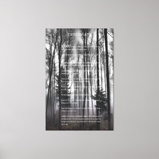 DESIDERATA Mistral Herbstwald Leinwanddruck