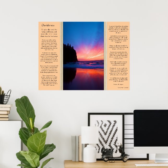 Desiderata Ocean Sky Scape Posters 2 Poster (Heimbüro)