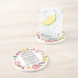 Desiderata Peonies and Daffodils von Max Ehrmann Getränkeuntersetzer