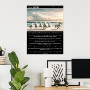 Desiderata: Pferde der Sunset Shore Poster