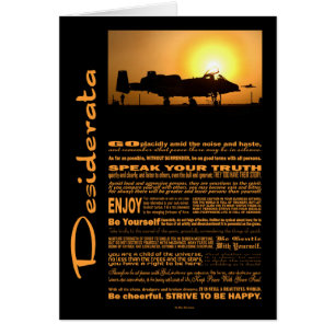 Desiderata Poem Desiderata A-10 Thunderbolzen