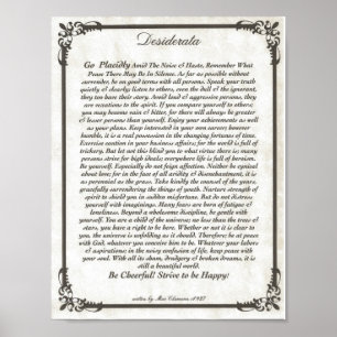 DESIDERATA Poster