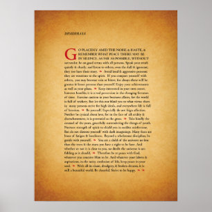 Desiderata Poster