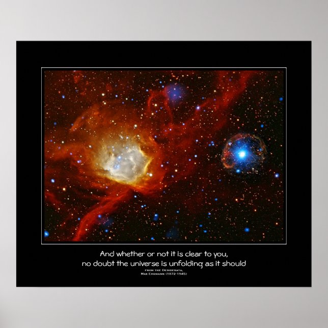 Desiderata quote - Celestial Bauble Poster (Vorne)