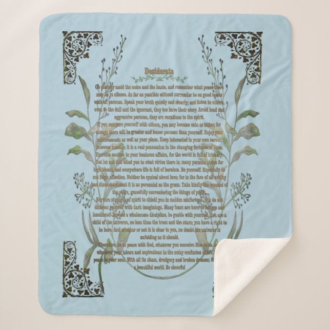 Desiderata Sherpadecke (Vorderseite)