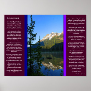 DESIDERATA Snow-Peak Mountain Posters Poster