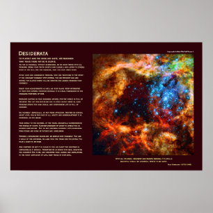 Desiderata - Stellar-Kinderzimmer in Tarantula-Neb Poster