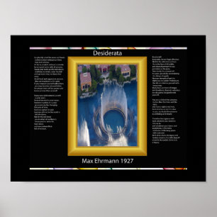 DESIDERATA sucht nach Plakaten Poster