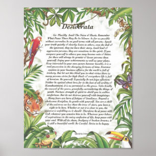 DESIDERATA Tropenwald Poster