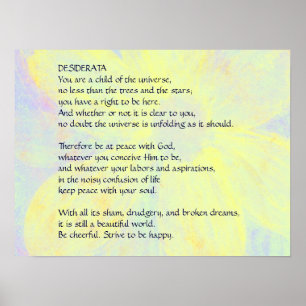 DESIDERATA verändert Daisy-Plakat Poster