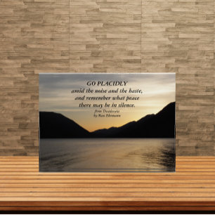 Desiderata Verse Lago Maggiore Fotoblock