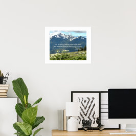 Desiderata Verse Mountains und Meadow Fotografic Poster