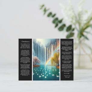 Desiderata Wasserfall: Der Bliss der Liebe Postkarte